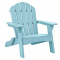 Fotel ogrodowy 83 x 78 x 95 cm z tworzywa HDPE niebieski w stylu Adirondack